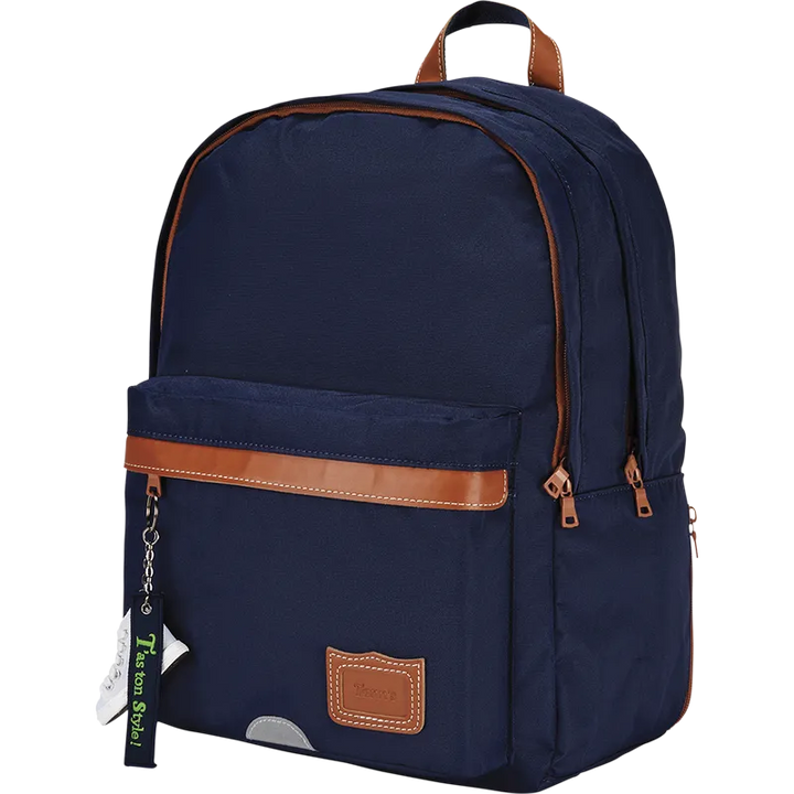 Sac à dos Camille bleu L - 2 compartiments Tann&
