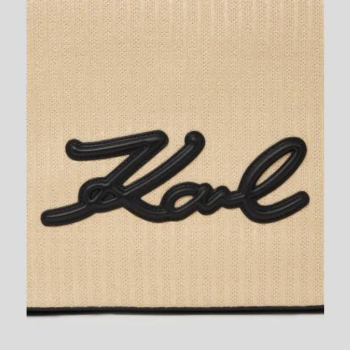 Sac cabas raffia K/Signature Karl Lagerfeld