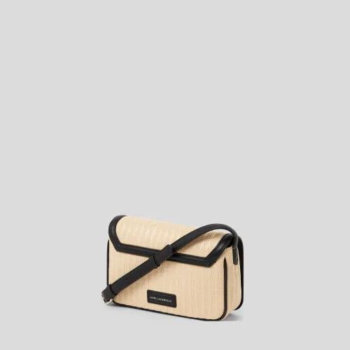 Sac bandoulière raffia K/Signature Karl Lagerfeld