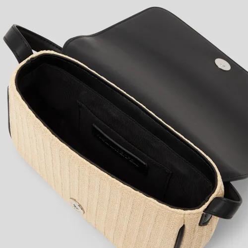 Sac bandoulière raffia K/Signature Karl Lagerfeld