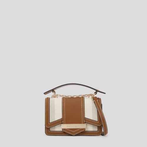 Sac bandoulière rayé K/Signature Karl Lagerfeld