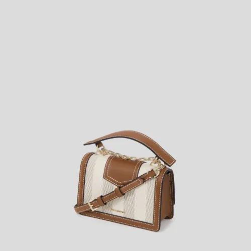 Sac bandoulière rayé K/Signature Karl Lagerfeld