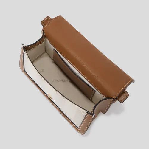 Sac bandoulière rayé K/Signature Karl Lagerfeld